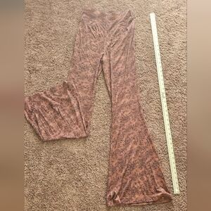 Free People Tan Flare Pants